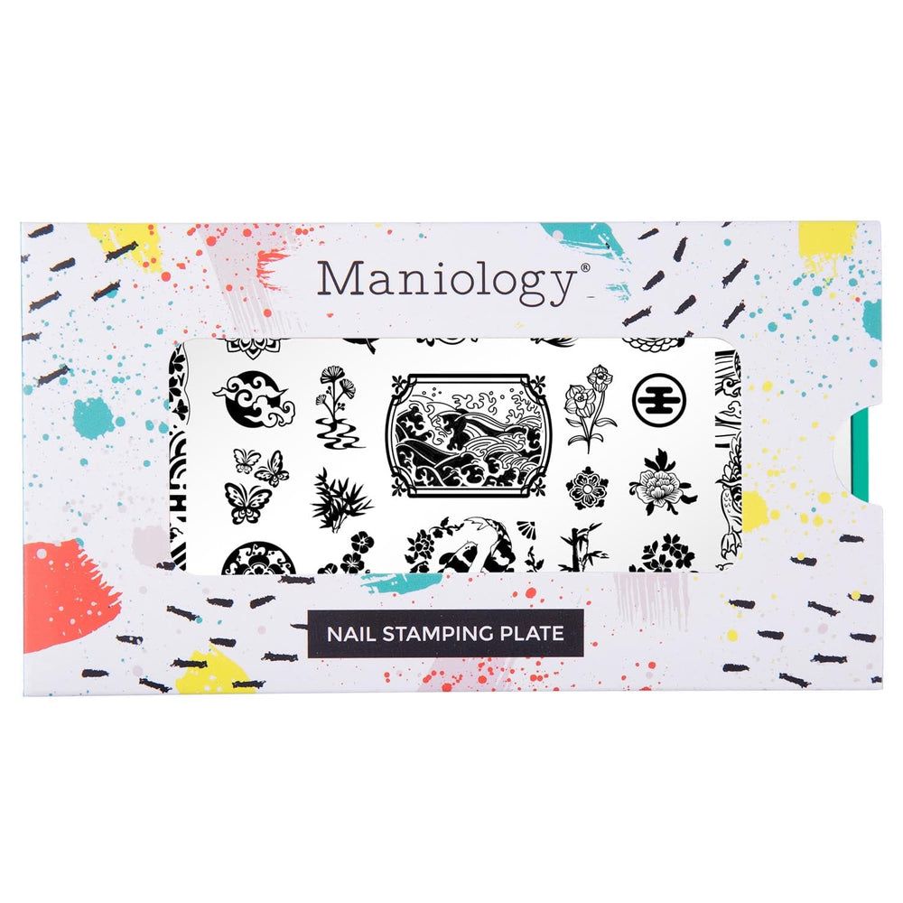 Maniology - Stamping Plate - Japanese Porcelain #M460 - Nail Art at Beyond Polish