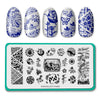 Maniology - Stamping Plate - Japanese Porcelain  #M460