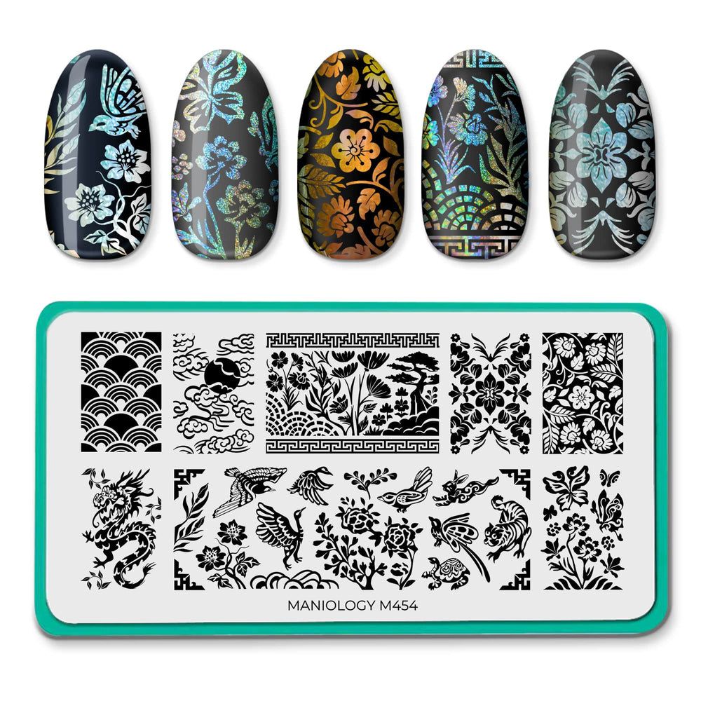 Maniology - Stamping Plate - Korean Lacquerware #M454 - Nail Art at Beyond Polish