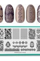 Maniology - Stamping Plate - Lacey Details (M443) - Nail Art at Beyond Polish