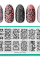 Maniology - Stamping Plate - Lacey Lovers (M450) - Nail Art at Beyond Polish