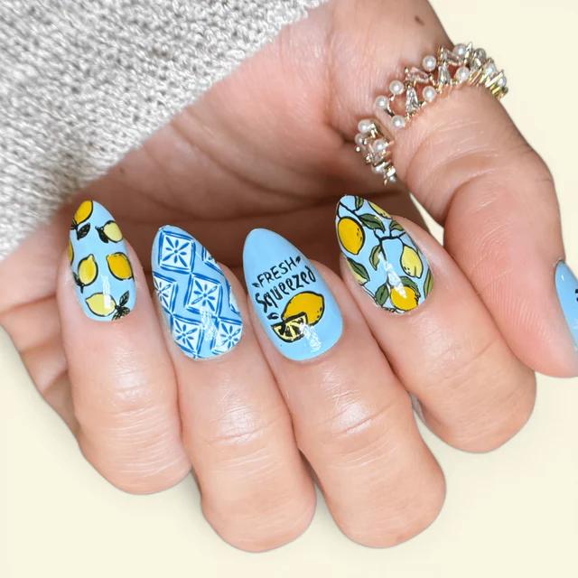 Maniology - Stamping Plate - Limoncello (M713) - Nail Art at Beyond Polish
