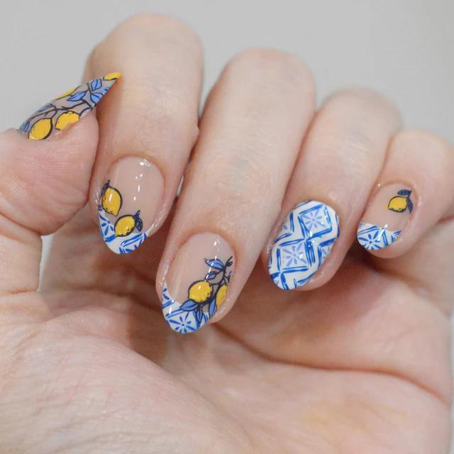 Maniology - Stamping Plate - Limoncello (M713) - Nail Art at Beyond Polish