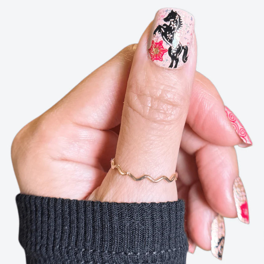 Maniology - Stamping Plate - Lunar New Year: Year Of The Horse (M670) - Manicure & Pedicure Tools at Beyond Polish