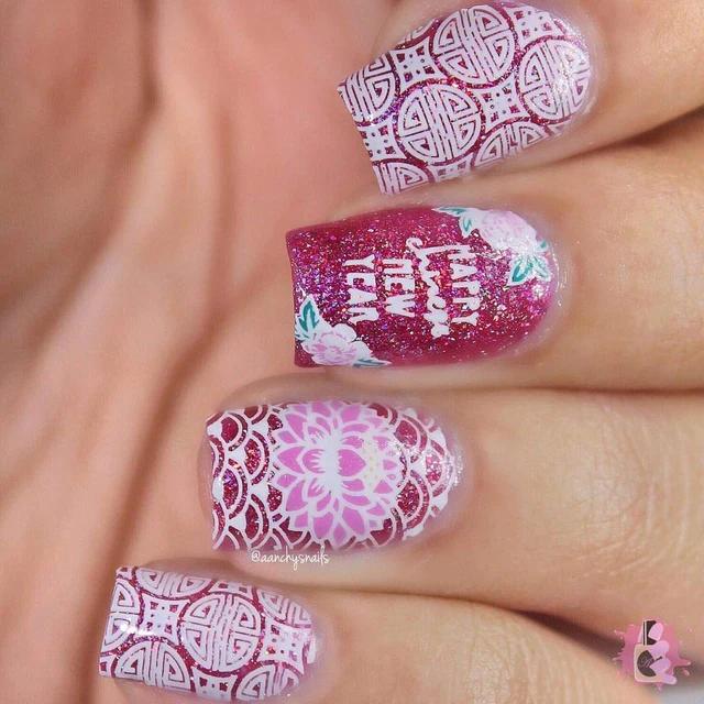 Maniology - Stamping Plate - Lunar New Years: Koi Pond #M112 - Nail Art at Beyond Polish