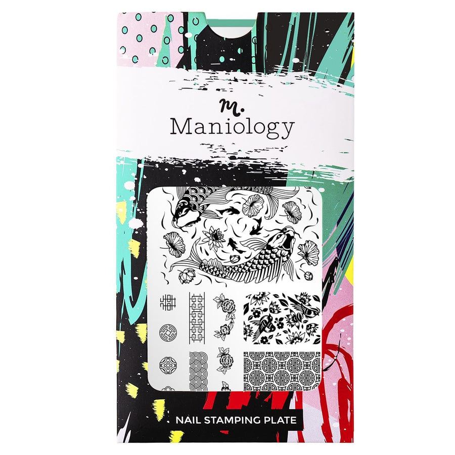 Maniology - Stamping Plate - Lunar New Years: Koi Pond #M112 - Nail Art at Beyond Polish