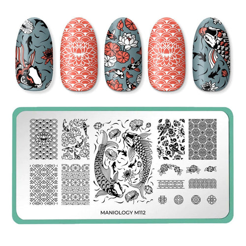 Maniology - Stamping Plate - Lunar New Years: Koi Pond #M112
