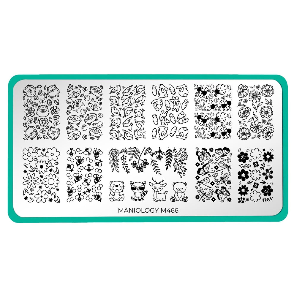 Maniology - Stamping Plate - Meadow Magic #M466 - Nail Art at Beyond Polish