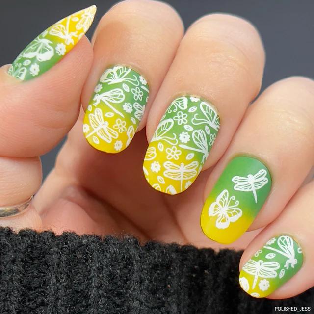 Maniology - Stamping Plate - Meadow Magic #M466 - Nail Art at Beyond Polish