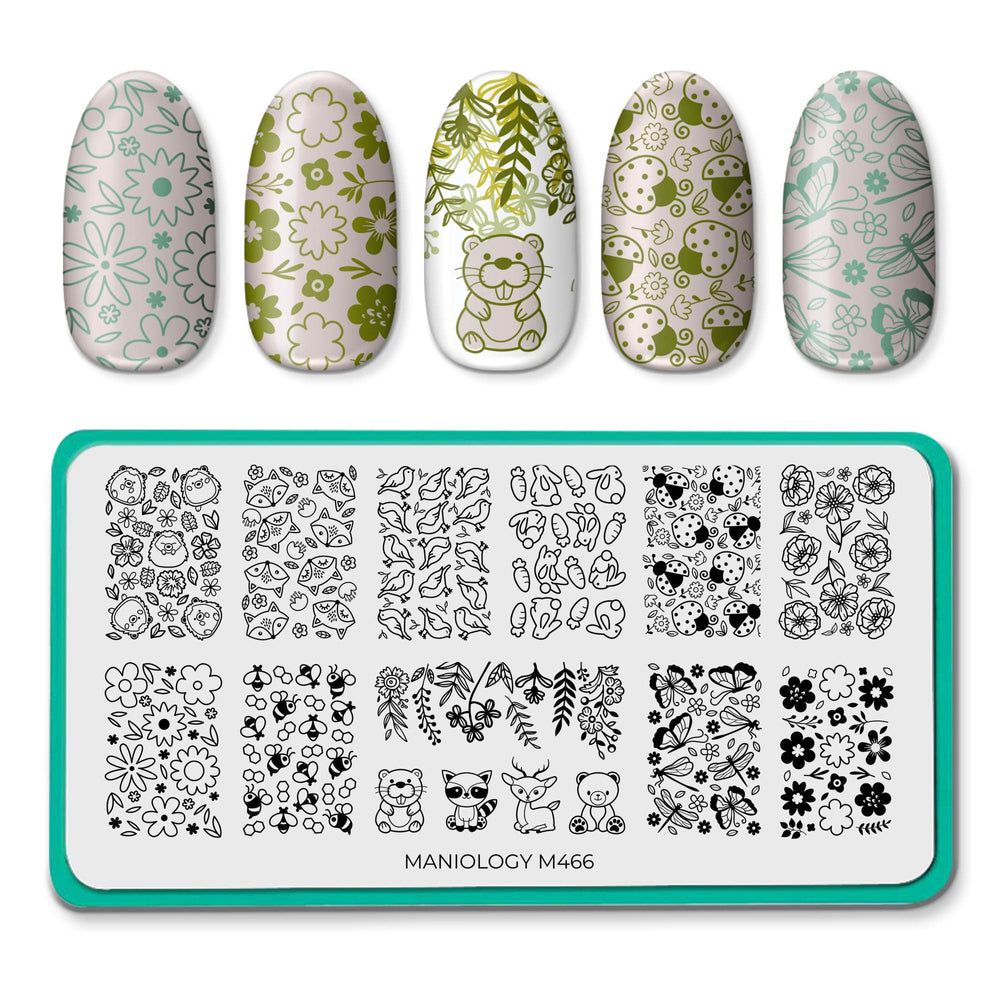 Maniology - Stamping Plate - Meadow Magic #M466 - Nail Art at Beyond Polish
