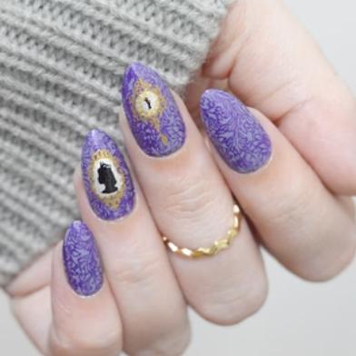 Maniology - Stamping Plate - Midnight Ball (M579) - Nail Art at Beyond Polish