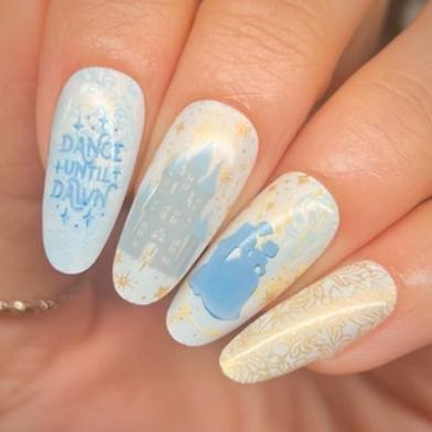 Maniology - Stamping Plate - Midnight Ball (M579) - Nail Art at Beyond Polish