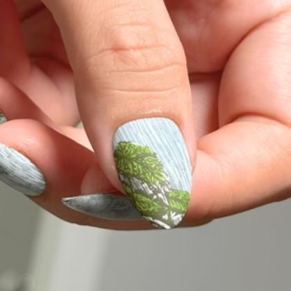 Maniology - Stamping Plate - Misty Mornings (M575) - Nail Art at Beyond Polish
