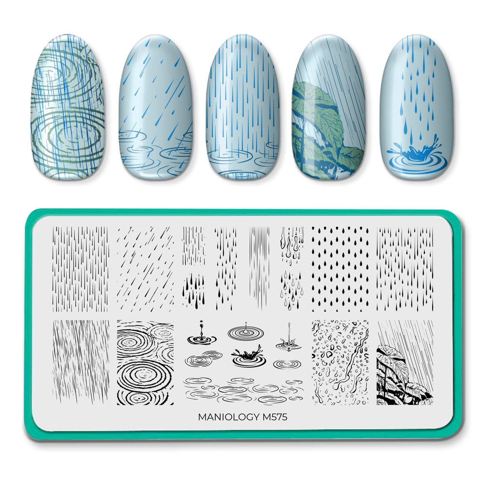 Maniology - Stamping Plate - Misty Mornings (M575) - Nail Art at Beyond Polish