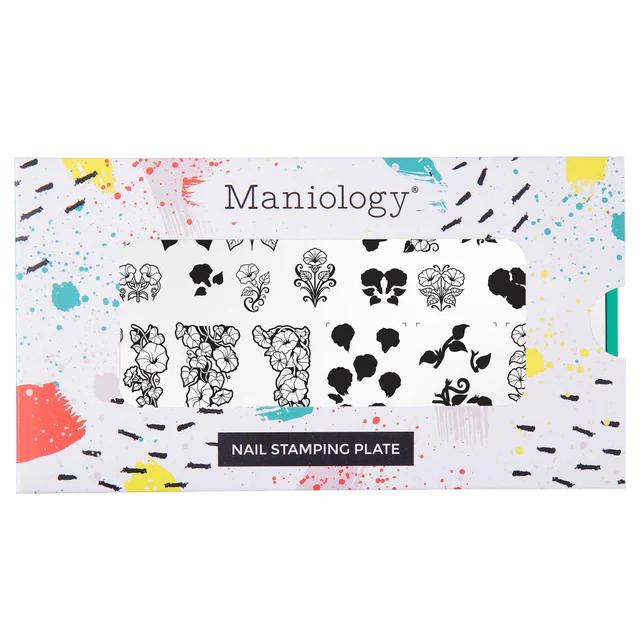 Maniology - Stamping Plate - Morning Glory (M666) - Nail Stamping Plate - Nail Art at Beyond Polish