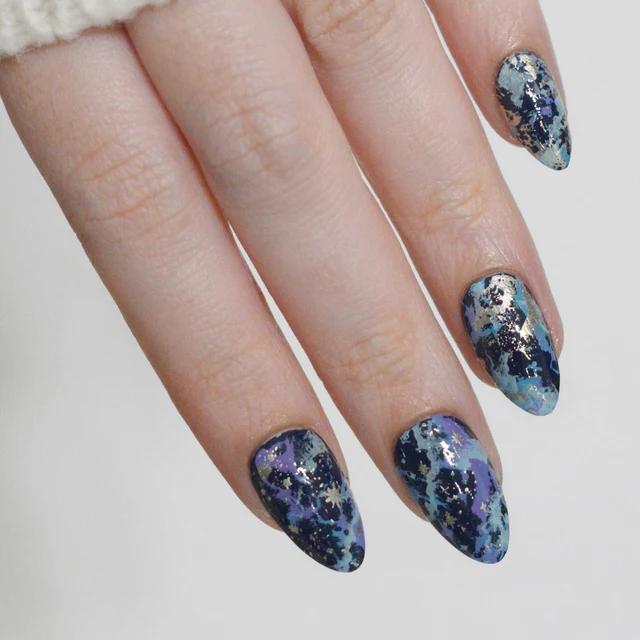 Maniology - Stamping Plate - Northern Glow: Aurora Veil (Mxm173) - Nail Art at Beyond Polish