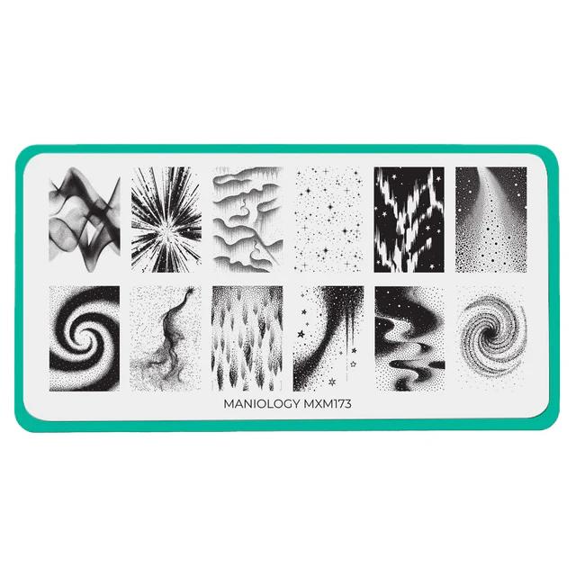 Maniology - Stamping Plate - Northern Glow: Aurora Veil (Mxm173) - Nail Art at Beyond Polish