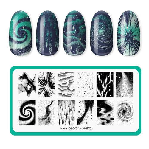 Maniology - Stamping Plate - Northern Glow: Aurora Veil (Mxm173)