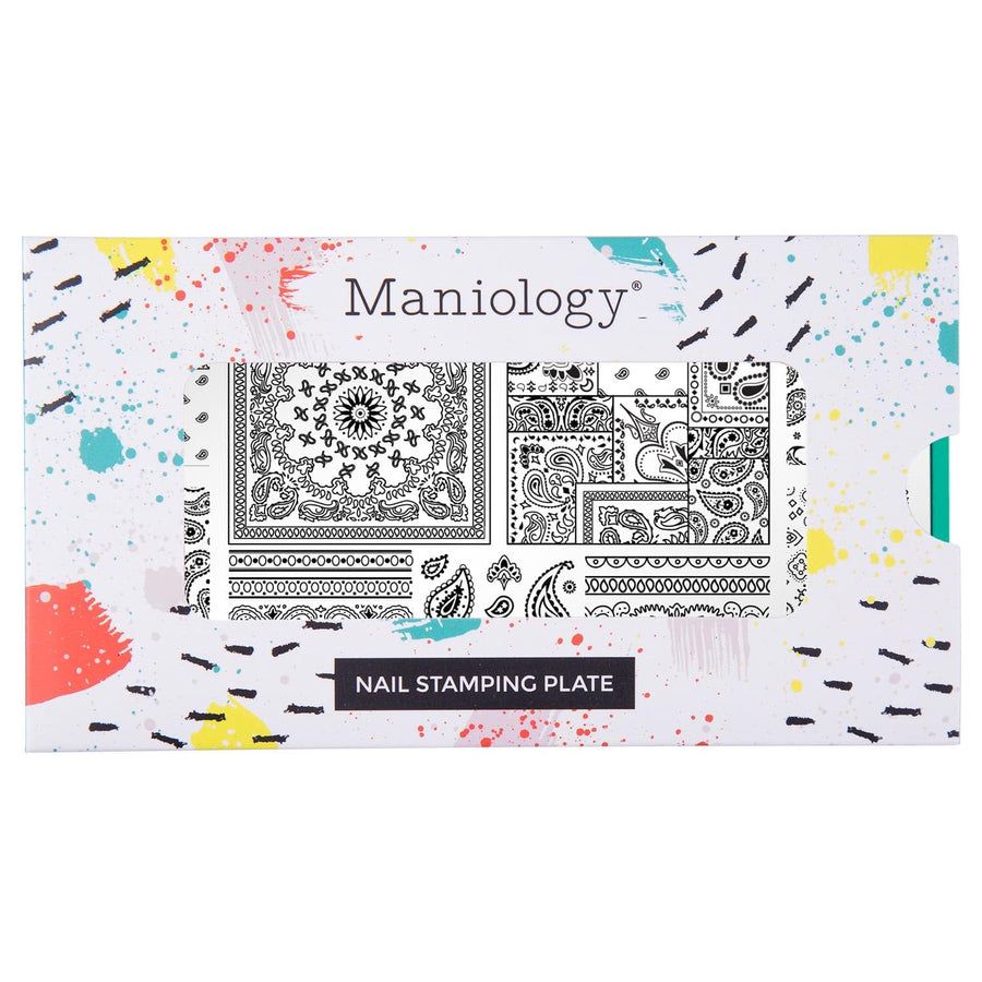Maniology - Stamping Plate - Paisley Patchwork (M429) - Nail Art at Beyond Polish