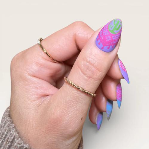 Maniology - Stamping Plate - Party Animal #M700 - Nail Art at Beyond Polish