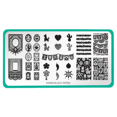 Maniology - Stamping Plate - Party Animal #M700 - Nail Art at Beyond Polish