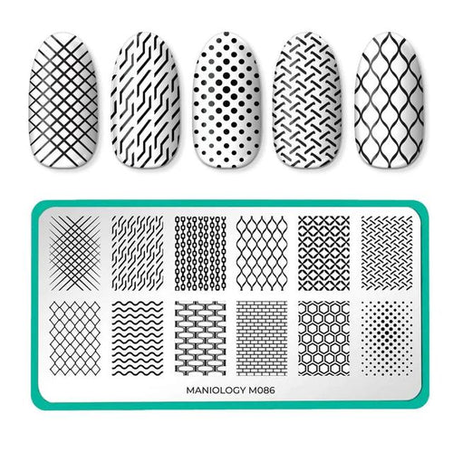 Maniology - Stamping Plate - Patterns XL: Chain Reaction #M086