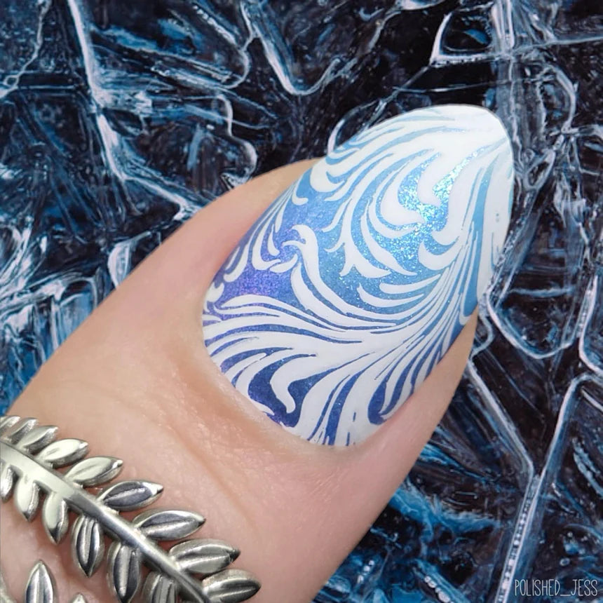 Maniology - Stamping Plate - Polished Swirls - M658 - Manicure & Pedicure Tools at Beyond Polish