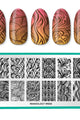 Maniology - Stamping Plate - Polished Swirls - M658 - Manicure & Pedicure Tools at Beyond Polish