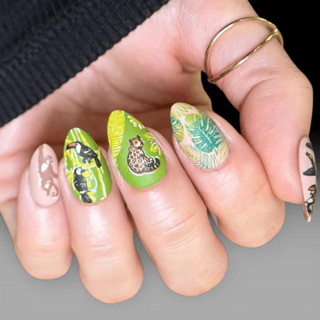 Maniology - Stamping Plate - Rainforest Secrets (M709) - Nail Art at Beyond Polish