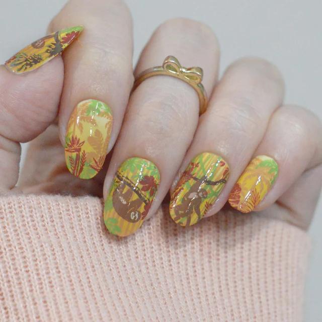 Maniology - Stamping Plate - Rainforest Secrets (M709) - Nail Art at Beyond Polish