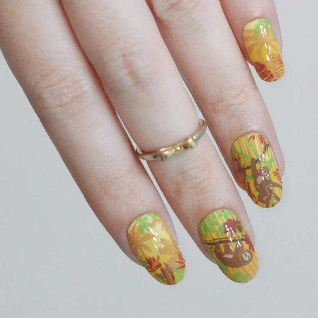 Maniology - Stamping Plate - Rainforest Secrets (M709) - Nail Art at Beyond Polish