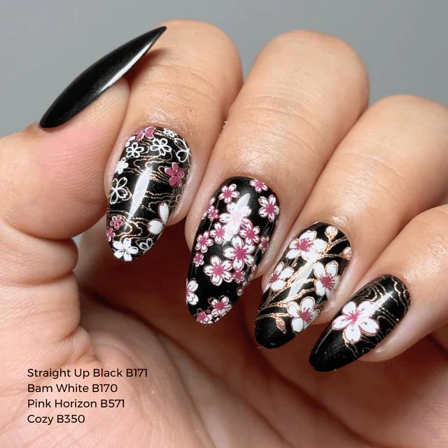 Maniology - Stamping Plate - Sakura Showers (M663) - Nail Stamping Plate - Nail Art at Beyond Polish