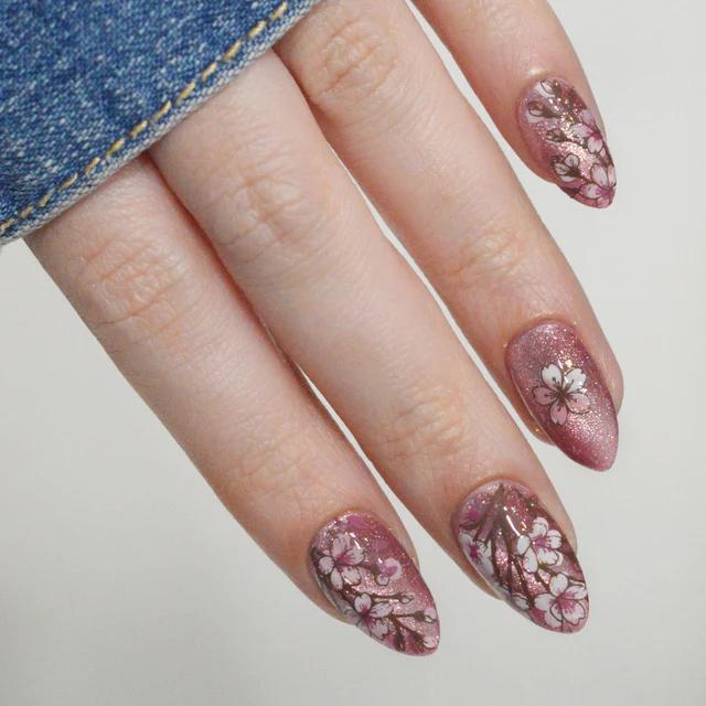Maniology - Stamping Plate - Sakura Showers (M663) - Nail Stamping Plate - Nail Art at Beyond Polish