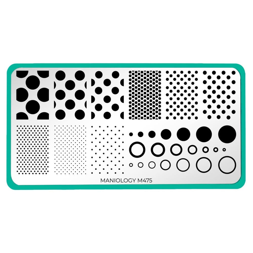 Maniology - Stamping Plate - Seeing Spots #M475 - Nail Art at Beyond Polish