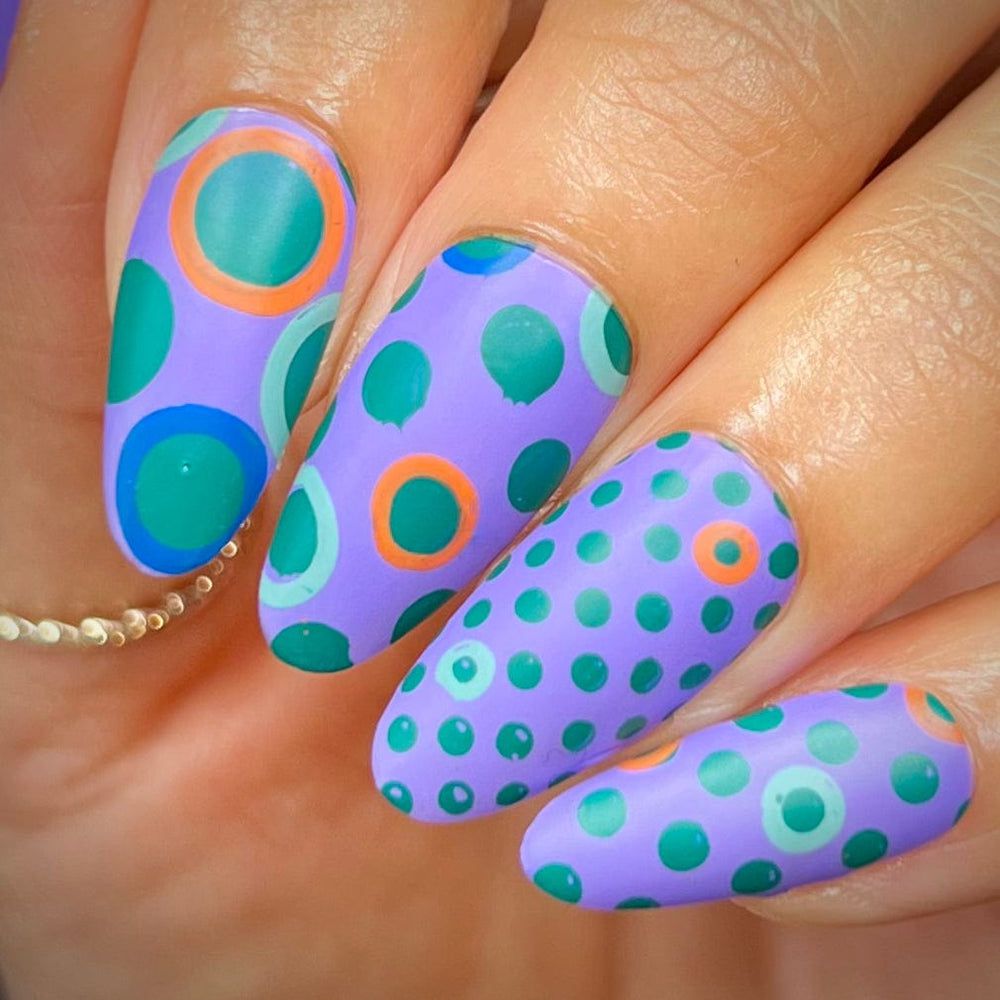 Maniology - Stamping Plate - Seeing Spots #M475 - Nail Art at Beyond Polish
