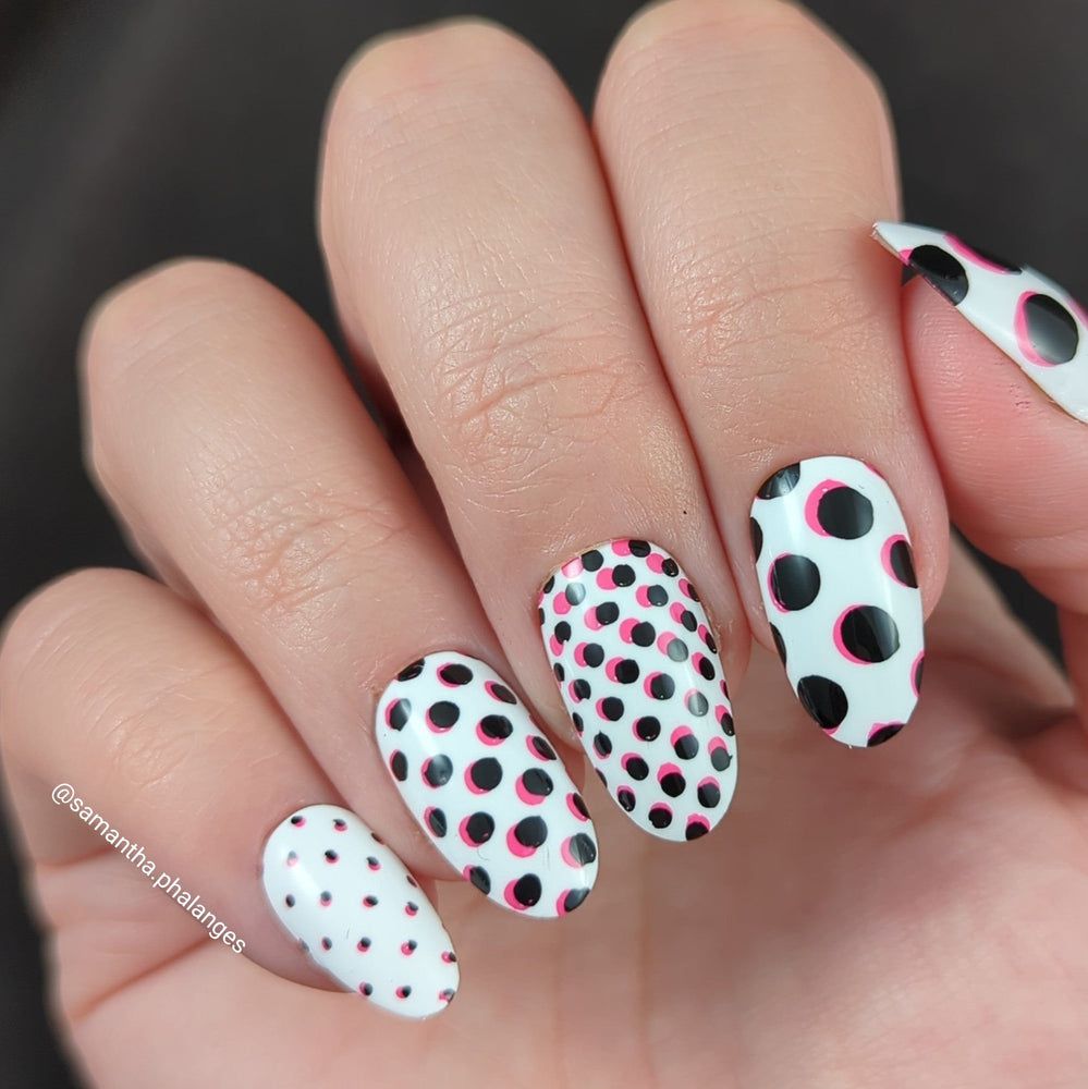 Maniology - Stamping Plate - Seeing Spots #M475 - Nail Art at Beyond Polish