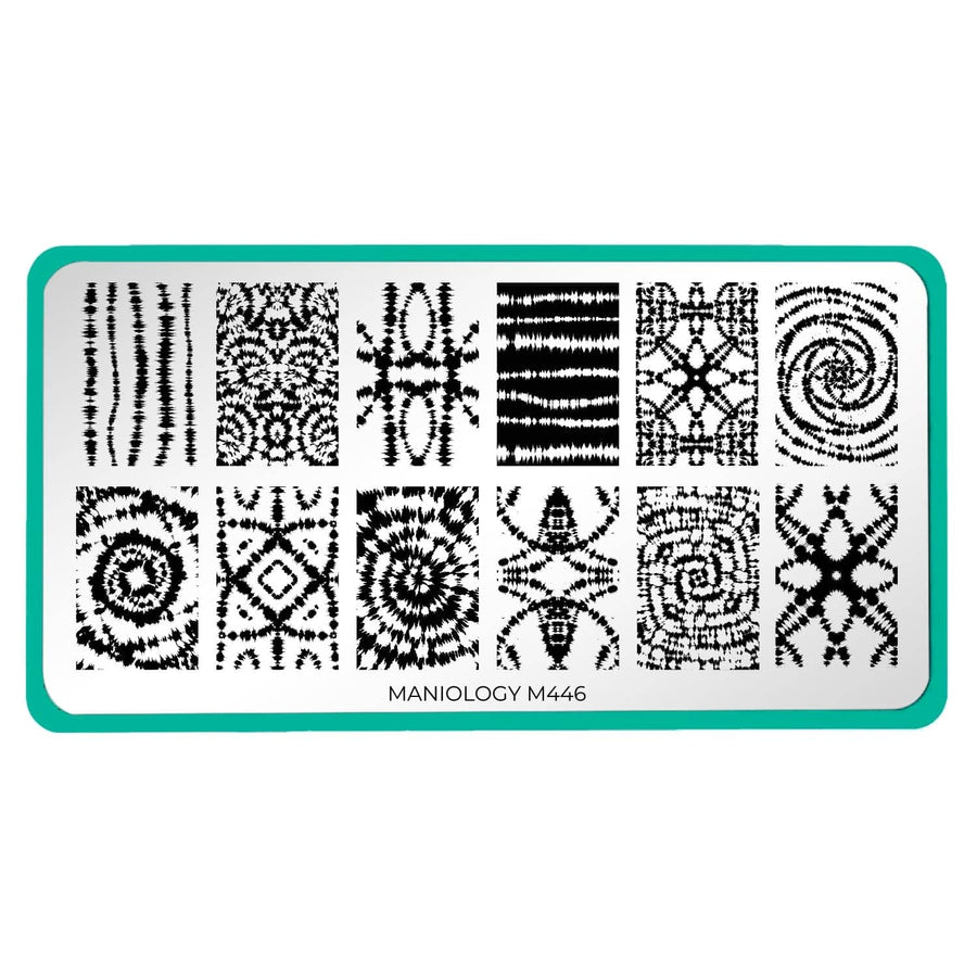 Maniology - Stamping Plate - Shibori (M446) - Nail Art at Beyond Polish