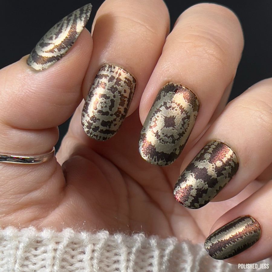 Maniology - Stamping Plate - Shibori (M446) - Nail Art at Beyond Polish