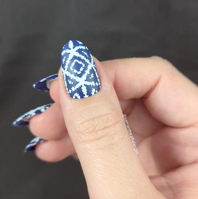 Maniology - Stamping Plate - Shibori (M446) - Nail Art at Beyond Polish