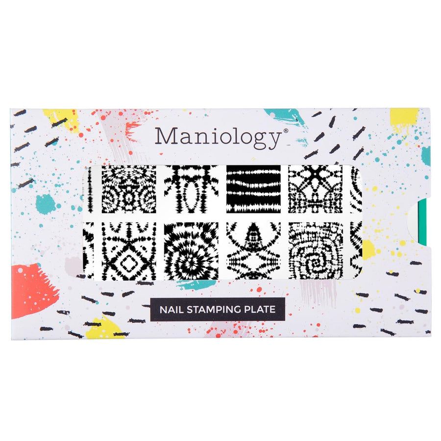 Maniology - Stamping Plate - Shibori (M446) - Nail Art at Beyond Polish