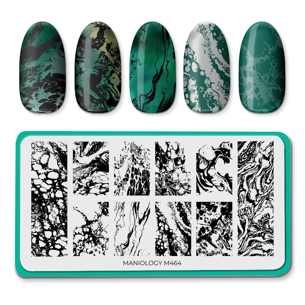 Maniology - Stamping Plate - Special FX: Fluid Art #M464 - Nail Art at Beyond Polish