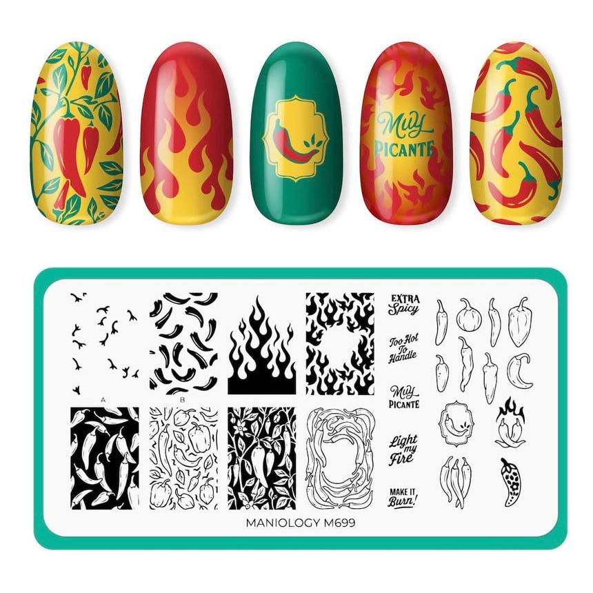 Maniology - Stamping Plate - Spice Of Life #M699 - Nail Art at Beyond Polish