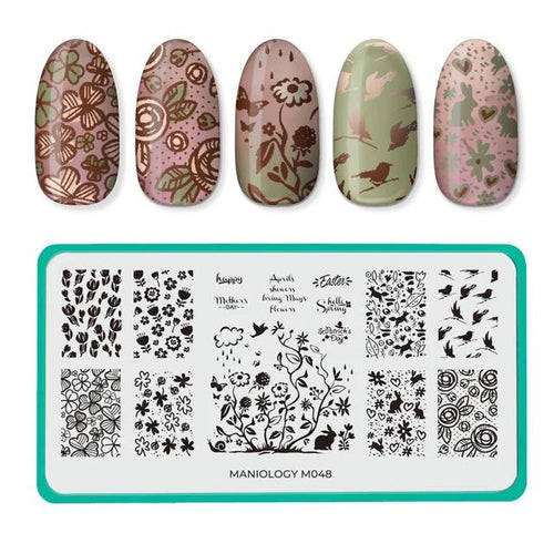 Maniology - Stamping Plate - Spring Occasions: Bunny Hop #M048