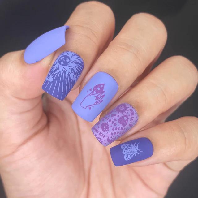 Maniology - Stamping Plate - Supernatural: The Spirit Speaks #M071 - Nail Art at Beyond Polish