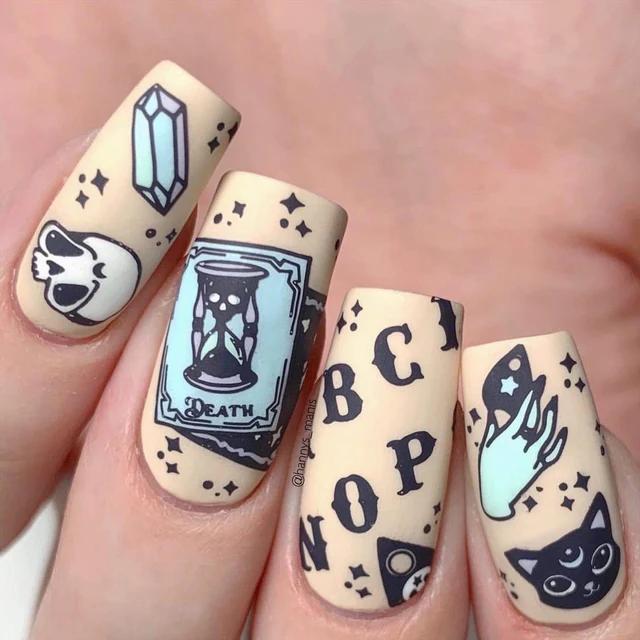 Maniology - Stamping Plate - Supernatural: The Spirit Speaks #M071 - Nail Art at Beyond Polish