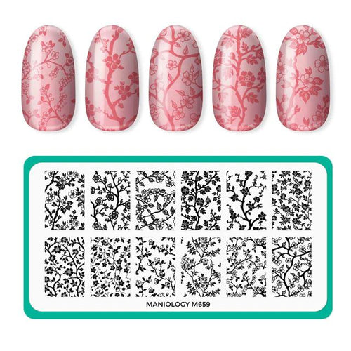 Maniology - Stamping Plate - Tiny Blossom (M659)