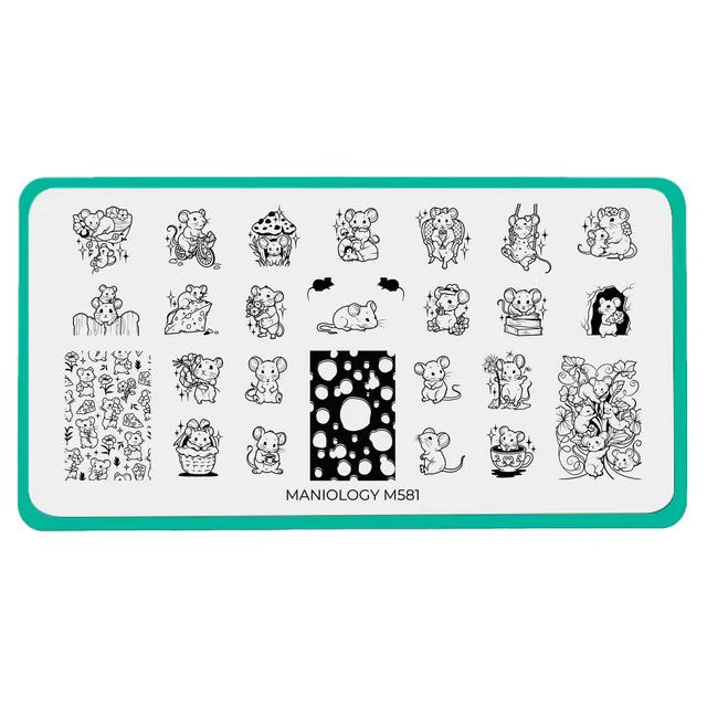 Maniology - Stamping Plate - Tiny Whiskers (M581) - Nail Art at Beyond Polish