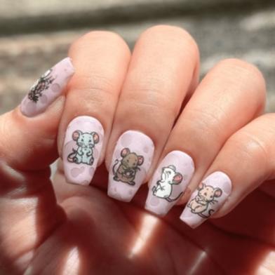 Maniology - Stamping Plate - Tiny Whiskers (M581) - Nail Art at Beyond Polish