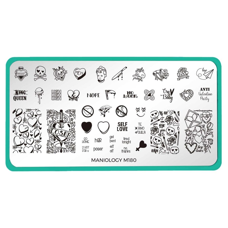 Maniology - Stamping Plate - Valentine's Day Occasions: Love Bites #M180 - Nail Art at Beyond Polish