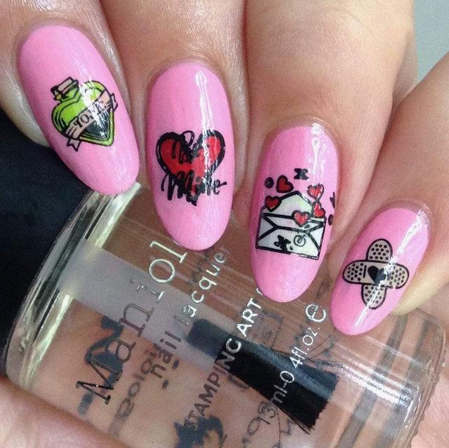 Maniology - Stamping Plate - Valentine's Day Occasions: Love Bites #M180 - Nail Art at Beyond Polish